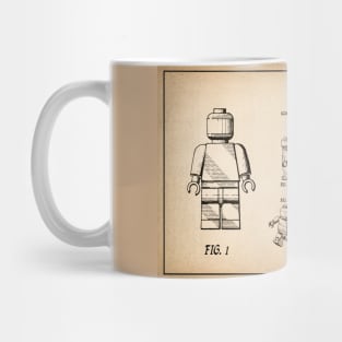 Lego Toy Figurine Patent Drawing - S Mug